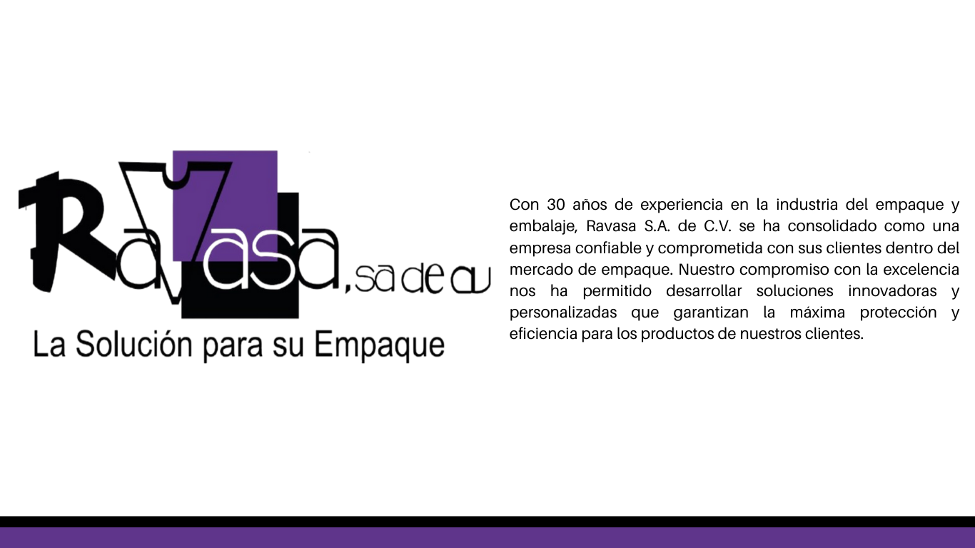 Soluciones de empaque industrial RAVASA desde Tlaxcala para todo México